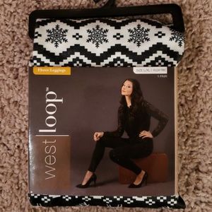 West loop fleece Holiday Leggings